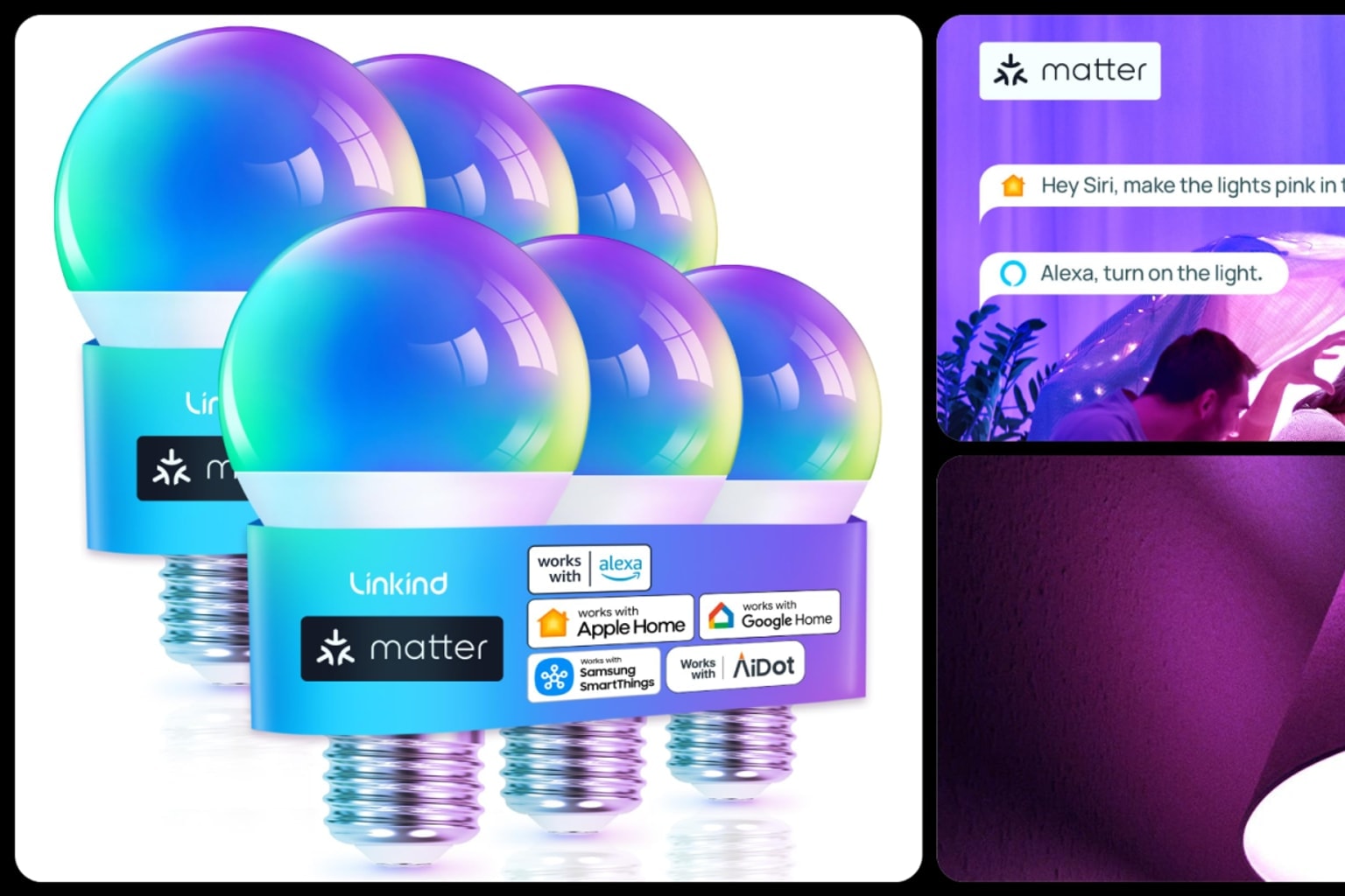 Matter-Certified RGB Smart Bulbs Drop to $5 in New Linkind Deal