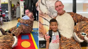 Heartwarming Reunion: Ohio Dad Shocks Son in Emotional School Video! ❤️