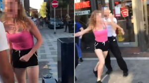 Unbelievable: Woman Headbutts & Kicks Kids Outside KFC! 😱