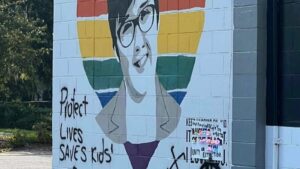 Anti-LGBTQ Graffiti Defaces Lyra McKee Mural in Florida | UK News