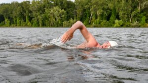 53-year-old Hudson River swimmer nears end of 315-mile journey