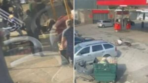 Horrifying moment XL Bully dog mauls girl, 11, before savaging man in ferocious rampage as terrified crowds flee