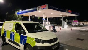 Man dies after catching on fire at Tesco petrol station before hero rushed to save him