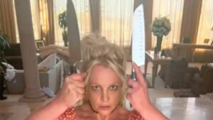 Britney Spears: Police check on singer after singer posts video of herself dancing with knives | Ents & Arts News