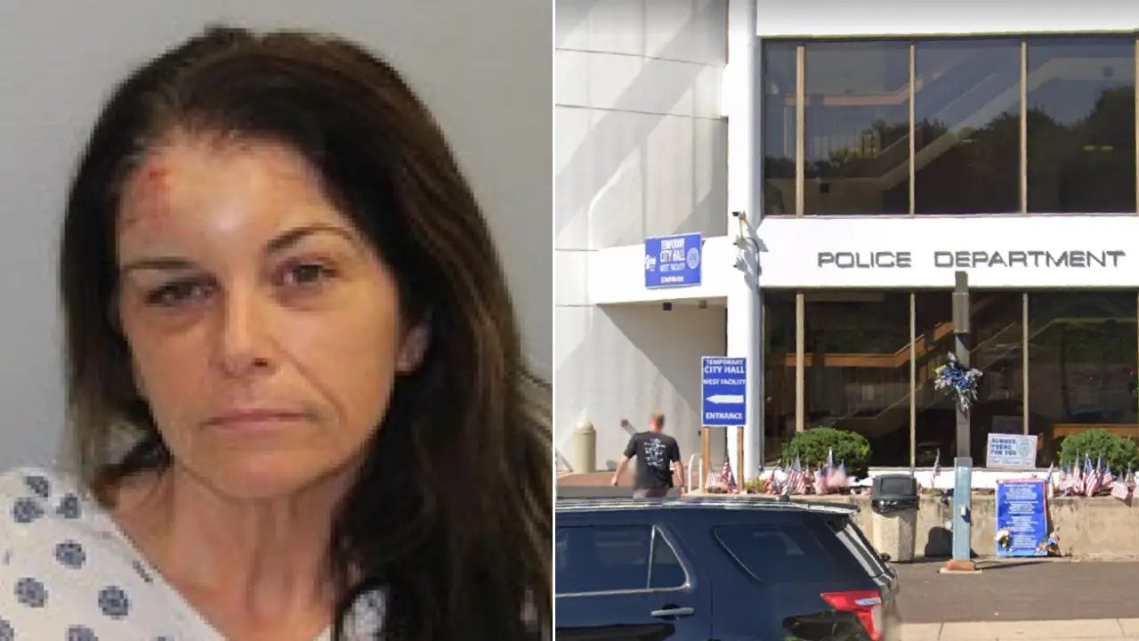 Shooting inside Connecticut police station leads to arrest of woman accused of firing at officers
